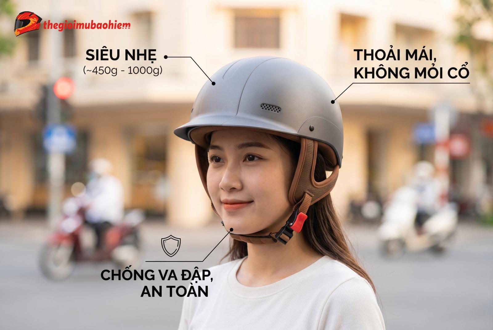 Mũ bảo hiểm siêu nhẹ là gì?